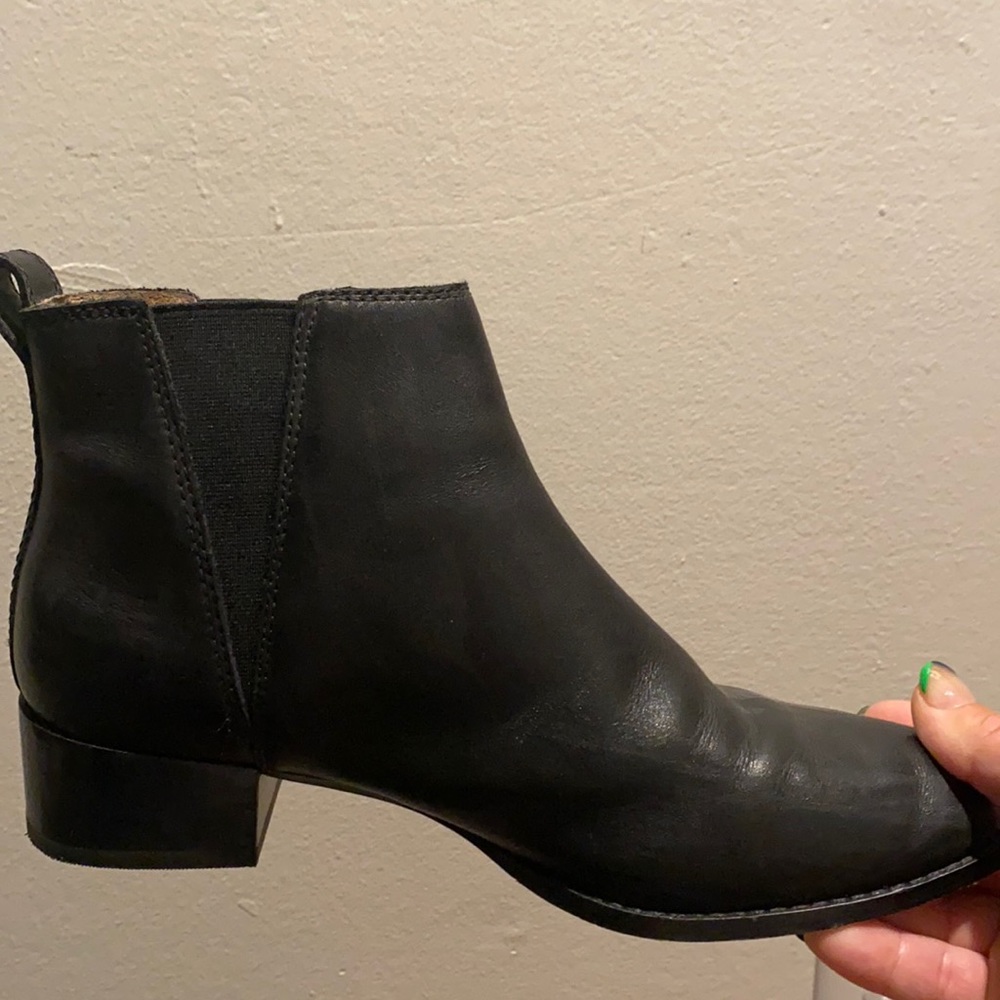 Madewell leather black boots